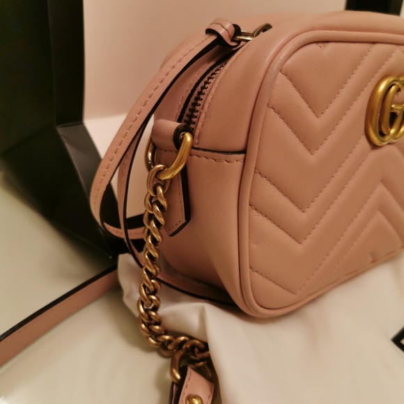 GG Marmont matelassé mini bag （pink) - Picture 5 of 5